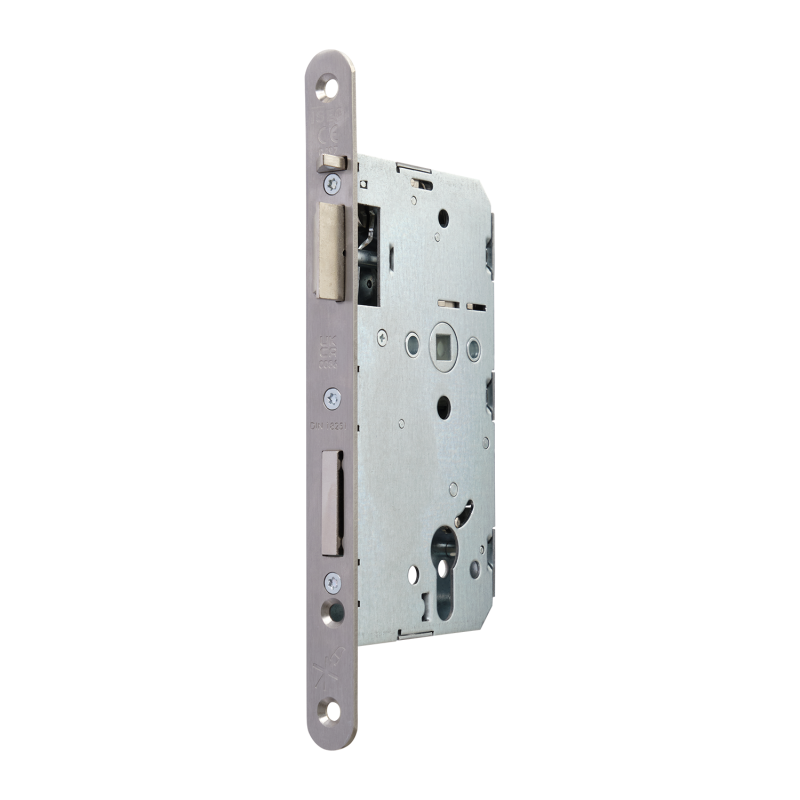 Замок дверной огнестойкий DL 1769SL/B/55mm/SS/R, автоматическое запирание, антипаник, нержавеющая сталь