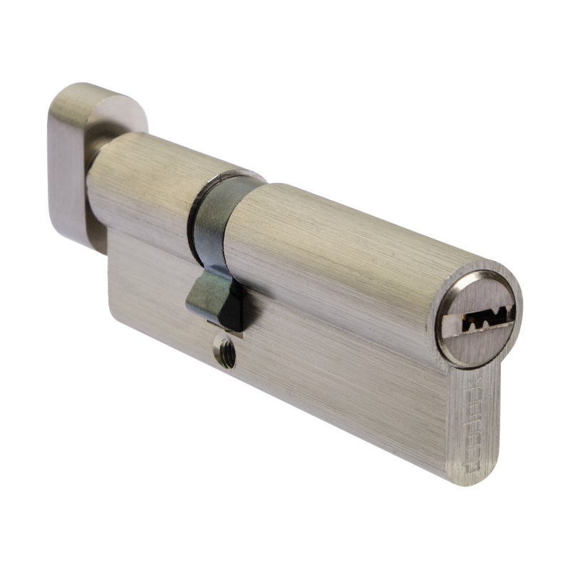 Цилиндровый механизм DOORLOCK V K2300AB N серия Variant, никелированный, 55x35мм, 5 перф.ключей