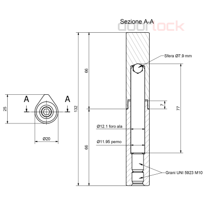 Петля регулируемая NF 216