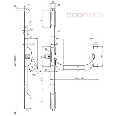 Механизм системы "антипаника" DL PD900FR