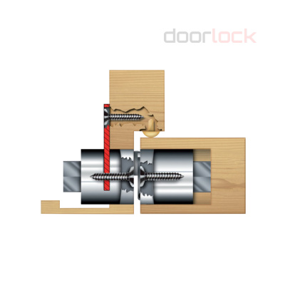 Базирующая пластина CEMOM 978-09-00/A оцинкованная для петель ESTETIC 978, с крепежом