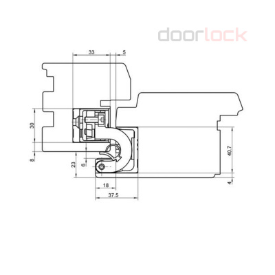 Петля SIMONSWERK Tectus TE 680 F1 (полиэфирное покрытие под матовый хром)