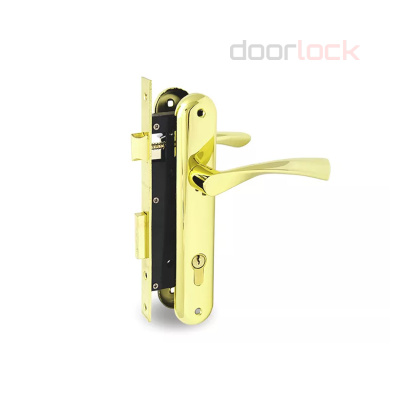 Замок дверной PALLADIUM ЗВ AL 1853, цилиндровый, полированная латунь