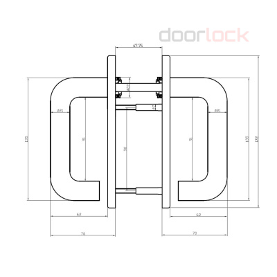 Ручка DOORLOCK V S38KP/F