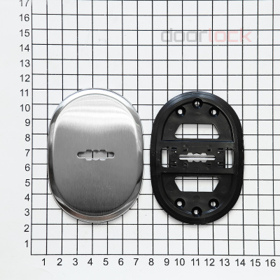 Ключевина для сувальдного ключа DL S01/LAC SSS (матовая нерж. сталь) овальная 65x91 мм, автоматическая шторка, 1 шт.