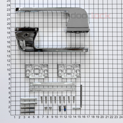 Ручка дверная DOORLOCK Phantom Nocturne Z73P CP, полированный хром, скрытая розетка