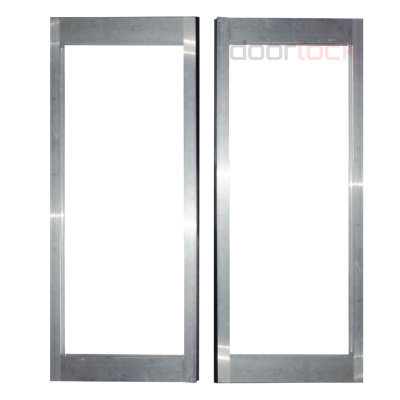 Комплект из 2-х створок GEZE для прохода до 2500-2500 мм, для стекла толщиной 10 мм, без стекла, разобранная