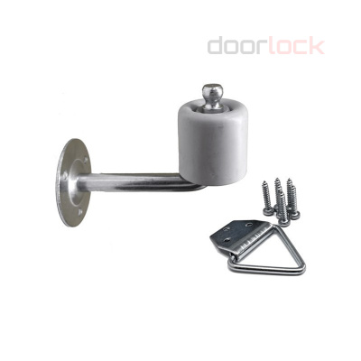 Дверной упор 885/90 Zn (оцинкованная сталь), расстояние от стены 110 мм, ø40 мм