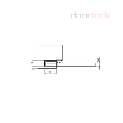 Запорная планка для магнитных замков SIMONSWERK KC 50/G