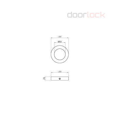Кольцо декоративное (пара) SCB (матированный хром)
