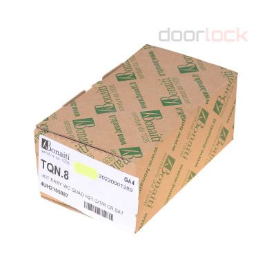 Замок дверной для раздвижной двери с квадратной поворотной кнопкой Bonaiti G500T mod.H21, сатинированный хром