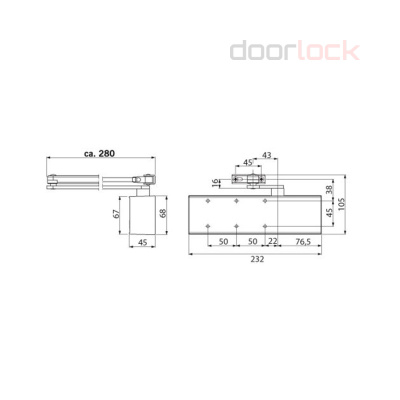 Доводчик dormakaba TS72