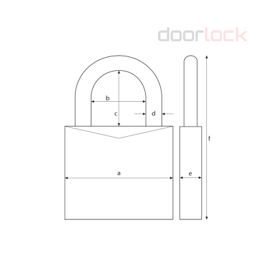 Навесной замок ABUS 86TI/55 без цилиндра