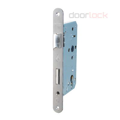 Замок дверной огнестойкий  DL1769С/65/72/24/9/SSS матовая  нержавеющая сталь